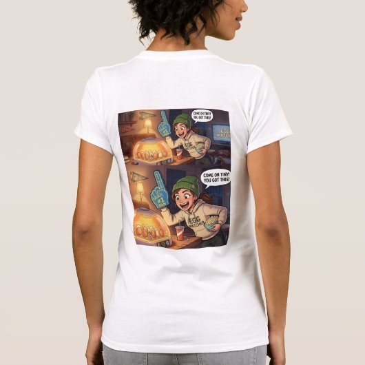 Hatch Day T-Shirt – Egg Watcher Tee  Tシャツ (裏面)