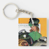 Hatcheck女の子 キーホルダー (正面)