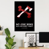 Hatchet Fight Poster V.2 - 24 x 36 ポスター (ホームオフィス)