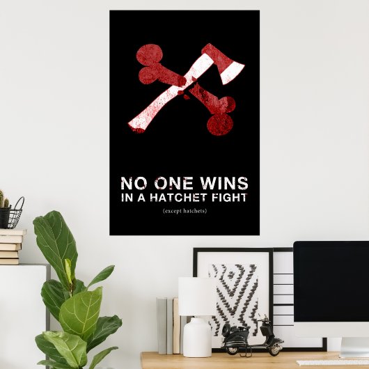 Hatchet Fight Poster V.2 - 24 x 36 ポスター (ホームオフィス)