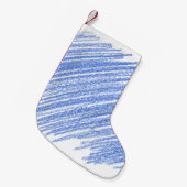 Hatching colored pencil scratch スモールクリスマスストッキング (正面 (吊り時))