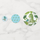 Hatching Dino Baby Shower Table Confetti コンフェッティ (裏面)