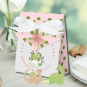 Hatching Dino with Pink Bow Baby Shower フェイバーボックス