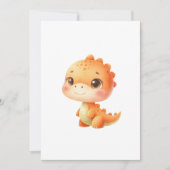 Hatching Soon Dinosaur Baby Shower Gender Neutral 招待状 (正面)