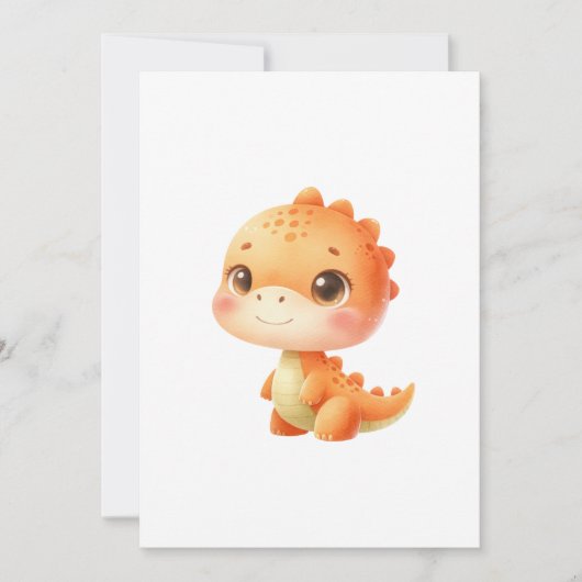 Hatching Soon Dinosaur Baby Shower Gender Neutral 招待状 (正面)