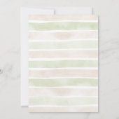 Hatching Soon Girl Dinosaur Baby Shower 招待状 (裏面)