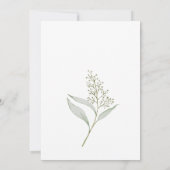 Hatching soon little bird inside egg baby shower 招待状 (裏面)