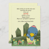 Hatchlingの鳥の妊娠の発表およびイースターC シーズンカード (正面/裏面)