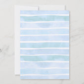 Hatchling Baby Shower Sea Turtle Cute Watercolor  招待状 (裏面)