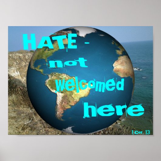 HATE – ここでは歓迎されない ポスター (正面)