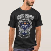 Hate Cops If You Need Help Call a Crackhead Police Tシャツ (正面)