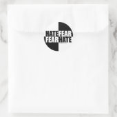 Hate Fear / Fear Hate - Stickers ラウンドシール (バッグ)