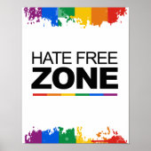HATE FREE ZONE ポスター (正面)