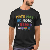 Hate Has No Home Here Blm Lgbtq社会正義Equ Tシャツ (正面)