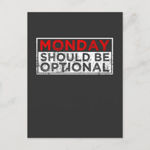 Hate Mondays従業員おもしろい怠惰な人々のユーモア ポストカード