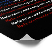 Hate Never Made Any Nation Great 4th Of July  ポスター (角)