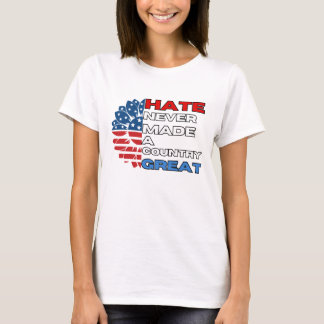 Hate Never Make A Country - Sunflower 素晴らし USA Tシャツ