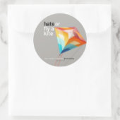 Hate or Fly a Kite ラウンドシール (バッグ)