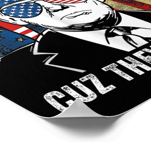 Hate Us Cuz彼らはUsプロのトランプおもしろい2024 Ele ポスター (角)