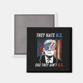 Hate Us Cuz彼らはUsプロのトランプおもしろい2024 Ele マグネット (正面/裏面)