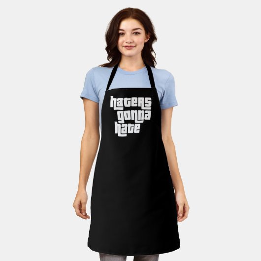 Haters gonna hate エプロン (着用した状態)