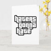 Haters gonna hate カード (黄色い花)