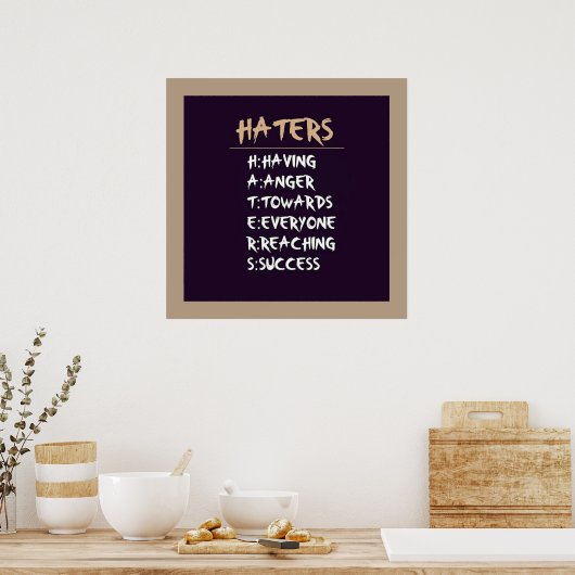 Haters poster ポスター (キッチン)