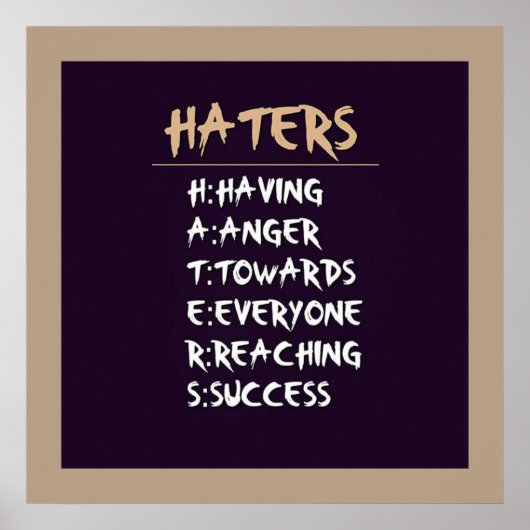 Haters poster ポスター (正面)