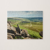 Hathersageはダービーシャーの記念品の写真で繋ぎ止めます ジグソーパズル (横)