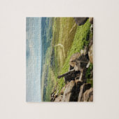 Hathersageはダービーシャーの記念品の写真で繋ぎ止めます ジグソーパズル (縦)