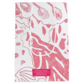 HATHOR Coral Floral Gift Bag ミディアムペーパーバッグ (裏面)