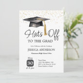 Hats Off to the Grad Graduation Party One Photo 招待状 (スタンド正面)