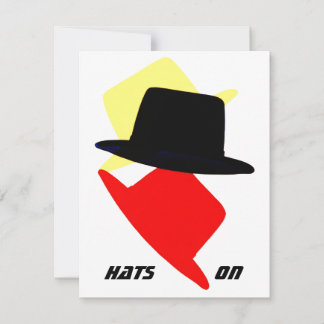 HATS ON OFFパーティー招待状招待状EZ2カスタマイズ 招待状