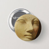 Hatshepsutの彫像、エジプトのファラオHatshepsut 缶バッジ (正面&裏面)