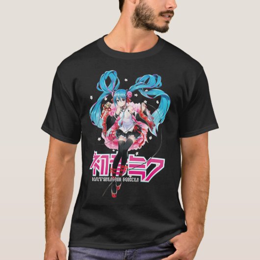 Hatsune Miku - Sakura With Logo    Tシャツ (正面)