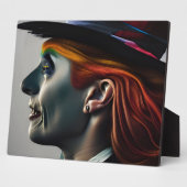 Hatter AIがアートプラークを生成 フォトプラーク (側面)