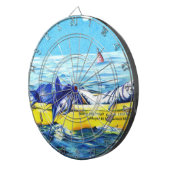 Hatterasの救命いかだの投げ矢板 ダーツボード (正面右)