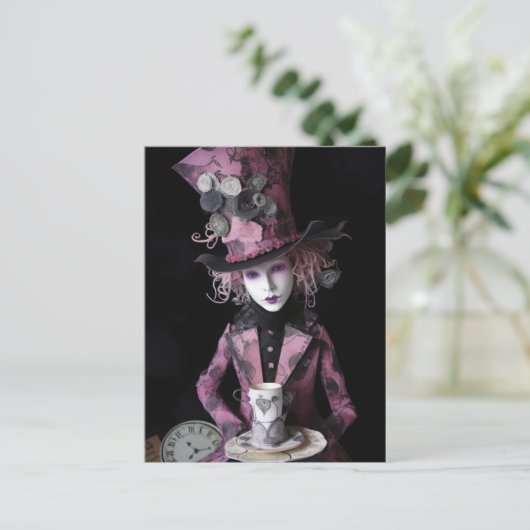Hatters Tea Mixed Media ポストカード (スタンド正面)