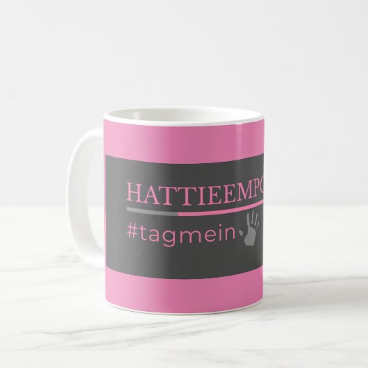 HattieEmpowers tagin コーヒーマグカップ (正面左)