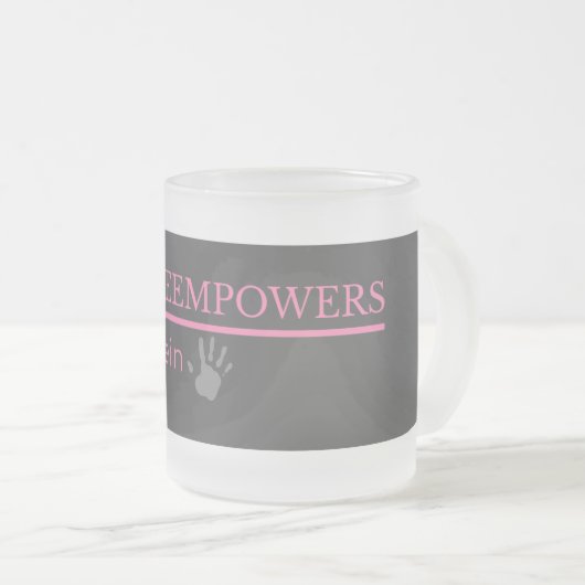 HattieEmpowers tagin フロストグラスマグカップ (正面右)