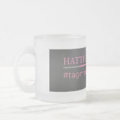 HattieEmpowers tagin フロストグラスマグカップ (左)