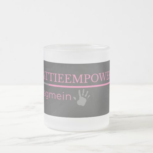 HattieEmpowers tagin フロストグラスマグカップ (中央)