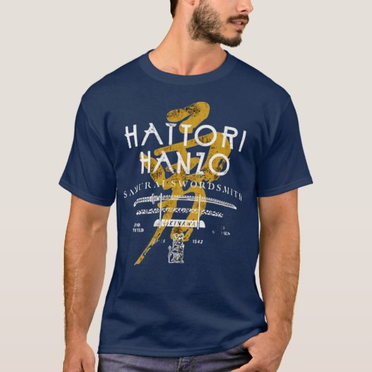 Hattori Hanzo Samurai Swordsmith Tシャツ (正面)