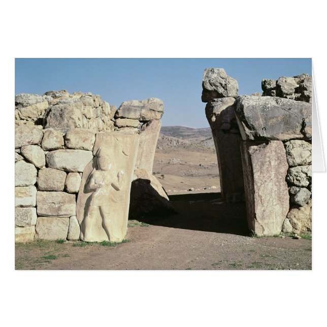 Hattusasの壁からの王のGate (正面横)
