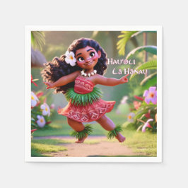 Hauʻoli Hula Princess スタンダードカクテルナプキン