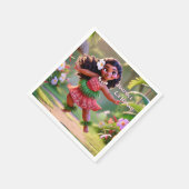Hauʻoli Hula Princess スタンダードカクテルナプキン (角)