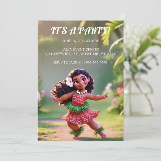 Hauʻoli Hula Princess 招待状 (スタンド正面)
