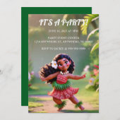 Hauʻoli Hula Princess 招待状 (正面/裏面)