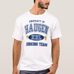 Haugenのノルウェーの飲むチーム Tシャツ
