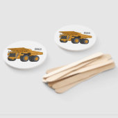Haul truck cartoon illustration ハンドファン (組立なし)